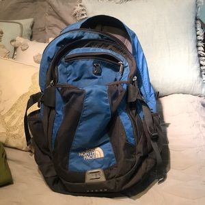 Blue north face recon backpack!